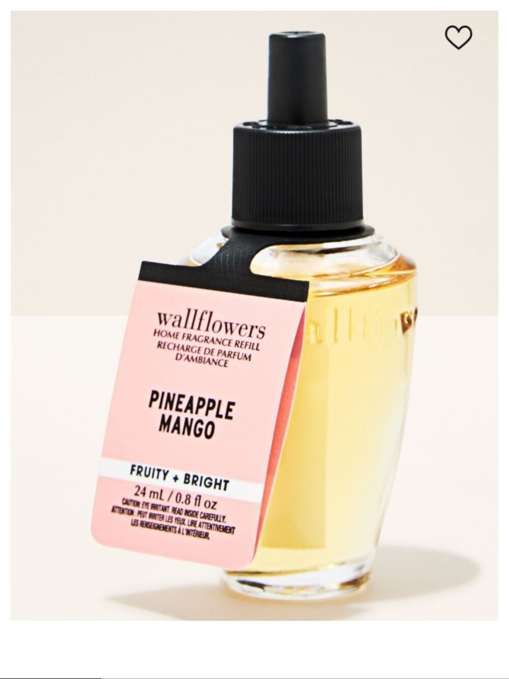 Bath & Body Works Wallflowers Pineapple Mango Fragrance Refill - Pink & Yellow